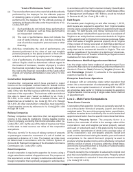 Instructions for Schedule 500A Corporation Allocation and Apportionment of Income - Virginia, Page 4