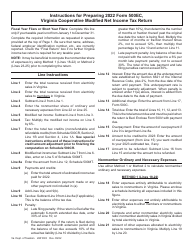 Instructions for Form 500EC Virginia Electric Cooperative Modified Net Income Tax Return - Virginia