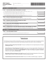 Schedule 500CR Credit Computation Schedule for Corporations - Virginia, Page 6