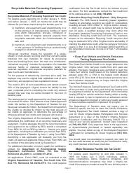 Instructions for Schedule 500CR Credit Computation Schedule for Corporations - Virginia, Page 3