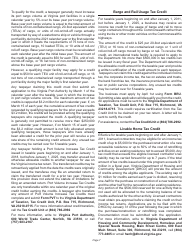 Instructions for Schedule 500CR Credit Computation Schedule for Corporations - Virginia, Page 7