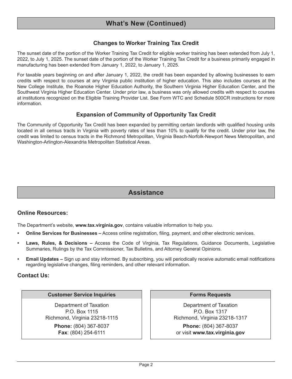 Instructions for Form 502 Pass-Through Entity Return of Income and Return of Nonresident Withholding Tax - Virginia, Page 6