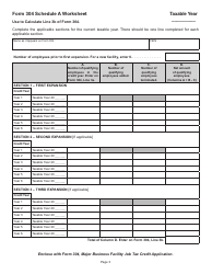 Form 304 Major Business Facility Job Tax Credit Application - Virginia, Page 3