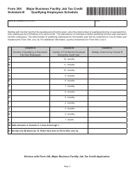 Form 304 Major Business Facility Job Tax Credit Application - Virginia, Page 4