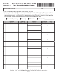 Form 304 Major Business Facility Job Tax Credit Application - Virginia, Page 5