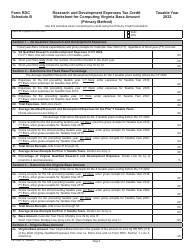 Form RDC Application for Research and Development Expenses Tax Credit - Virginia, Page 4