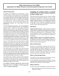 Form MRD Application for Major Research and Development Expenses Tax Credit - Virginia, Page 5