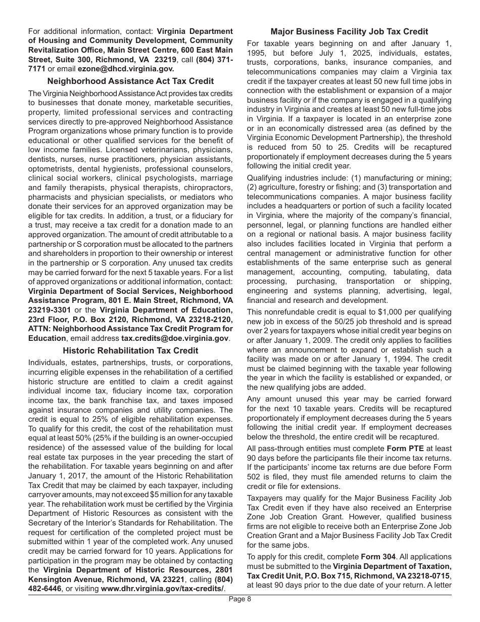 Instructions for Form 800 Virginia Insurance Premiums License Tax Return - Virginia, Page 12