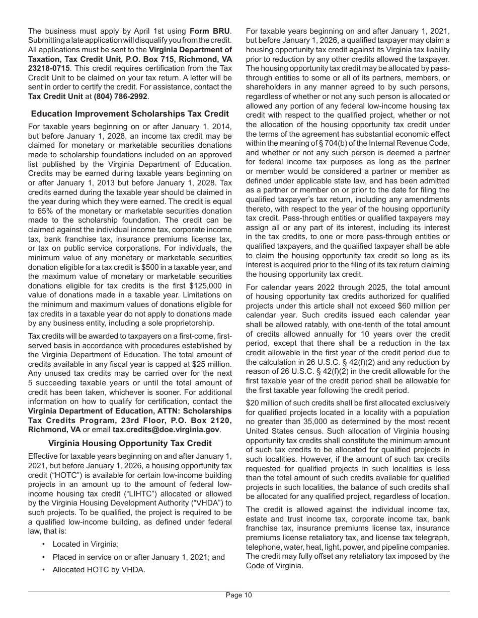 Instructions for Form 800 Virginia Insurance Premiums License Tax Return - Virginia, Page 14