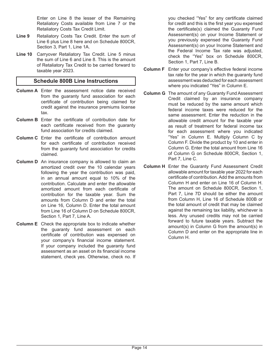 Instructions for Form 800 Virginia Insurance Premiums License Tax Return - Virginia, Page 18