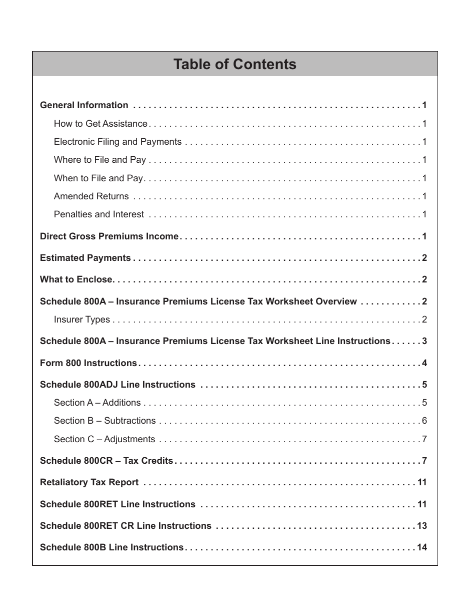 Instructions for Form 800 Virginia Insurance Premiums License Tax Return - Virginia, Page 3