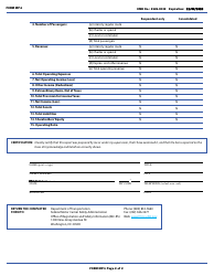 Form MP-1 Annual Report Form and Worksheet (Class I Motor Carriers of Passengers), Page 4