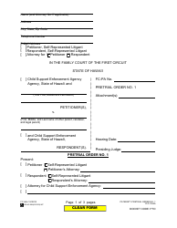 Document preview: Form 1F-P-1055A Pretrial Order No. 1 - Hawaii