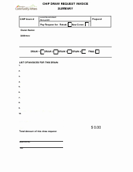 Document preview: Chip Draw Request Invoice Summary - Georgia (United States)