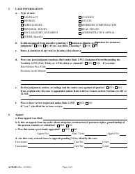 Form ACM-001 Civil Appeal Information Report - Maryland, Page 2