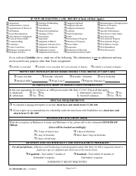 Form CC-DCM-002 Civil Non-domestic Case Information Report - Maryland, Page 2