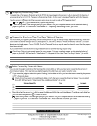 Form EA-100 Request for Elder or Dependent Adult Abuse Restraining Orders (Elder or Dependent Adult Abuse Prevention) - California, Page 7