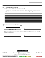 Form EA-100 Request for Elder or Dependent Adult Abuse Restraining Orders (Elder or Dependent Adult Abuse Prevention) - California, Page 9
