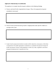 Zoning Text Amendment Submittal Checklist - City of Greenacres, Florida, Page 2