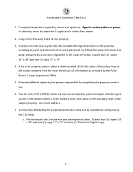 Annexation Submittal Checklist - City of Greenacres, Florida, Page 2