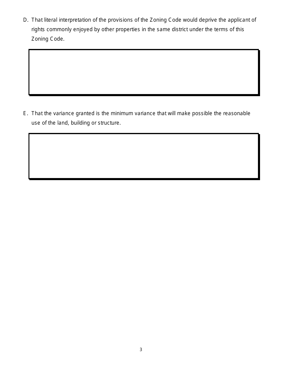 Variance Submittal Checklist - City of Greenacres, Florida, Page 3