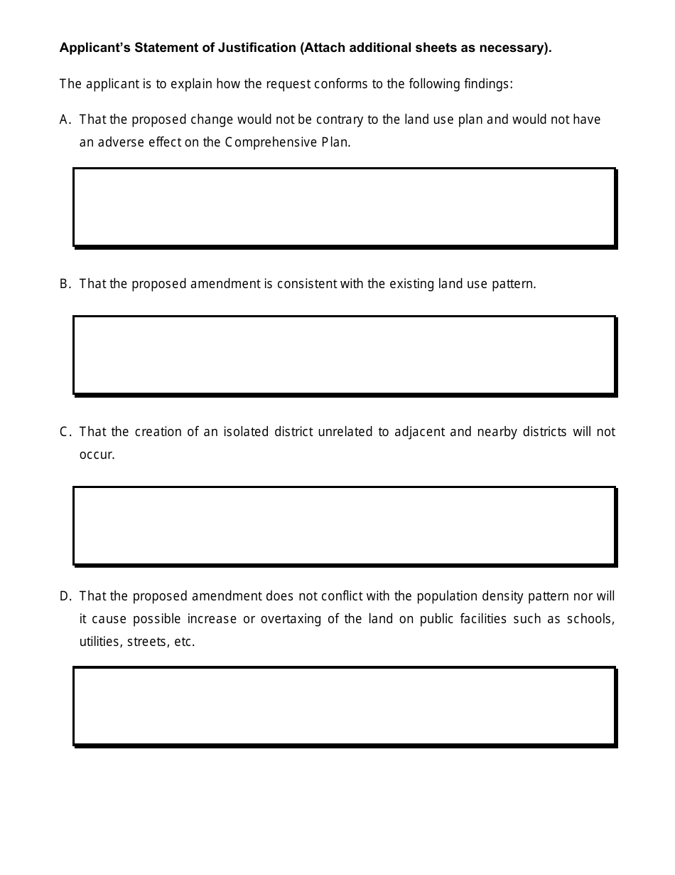 Zoning Map Change Submittal Checklist - City of Greenacres, Florida, Page 2