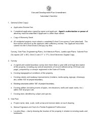 Site &amp; Development Plan Amendment Submittal Checklist - City of Greenacres, Florida, Page 2