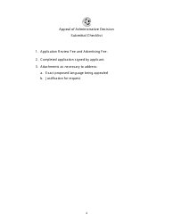 Appeal of Administrative Decision Checklist - City of Greenacres, Florida, Page 4