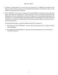 Postponement or Withdrawal Submittal Checklist - City of Greenacres, Florida, Page 2