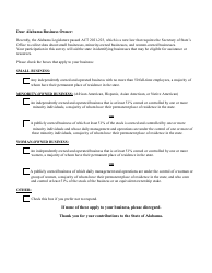 Foreign Professional Corporation (Business or Non-profit) Application for Registration - Alabama, Page 3
