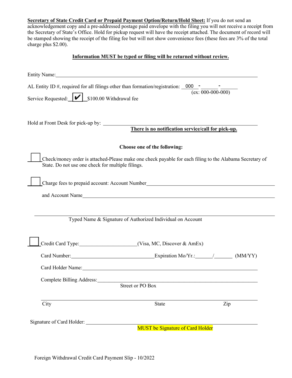 Foreign Limited Liability Partnership Statement of Withdrawal (LLP ) - Alabama, Page 3