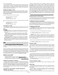 Instructions for Form RI-1040 Resident Individual Income Tax Return - Rhode Island, Page 2