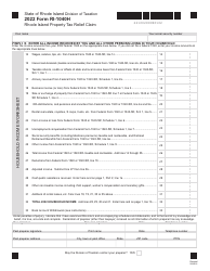 Form RI-1040H Rhode Island Property Tax Relief Claim - Rhode Island, Page 2