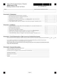 Form T-74 Banking Institution Excise Tax Return - Rhode Island, Page 2