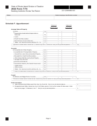 Form T-74 Banking Institution Excise Tax Return - Rhode Island, Page 3