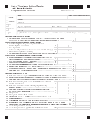 Document preview: Form RI-1040C Composite Income Tax(return - Rhode Island