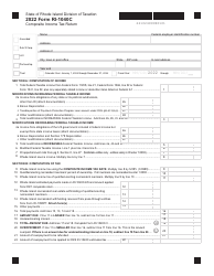 Form RI-1040C Composite Income Tax(return - Rhode Island