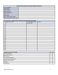 Medical Gases, Equipment and Gases (Mdeg) Inspection Form - Nevada, Page 2
