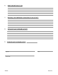 Form HF0056 Temporary Exemption From Voiding a Certificate of Need Form - Tennessee, Page 2