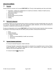 Form HF-0004 Certificate of Need Application - Tennessee, Page 5
