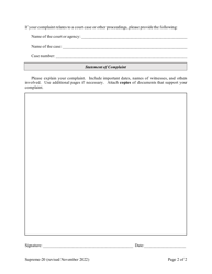 Form Supreme-20 Complaint Form - Rhode Island, Page 2