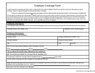 Form HSD100 Application for Assistance - New Mexico, Page 28