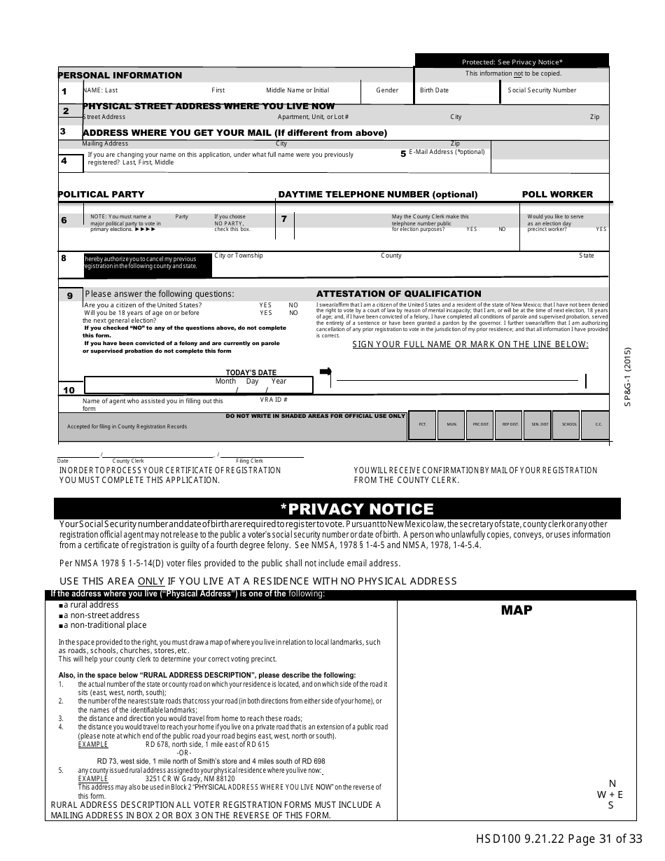 Form HSD100 Application for Assistance - New Mexico, Page 30