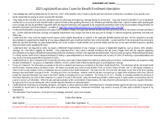 Benefit Enrollment and Life Event Change Form - Medical &amp; Dental Benefits - Legislators and Executive Councilors - New Hampshire, Page 2