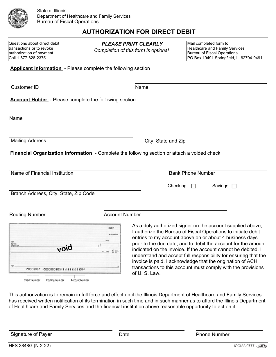 Form Hfs3848g Fill Out Sign Online And Download Fillable Pdf Illinois Templateroller 7911