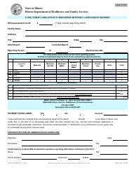 Form HFS1446 Long Term Care (Snf/Icf) Provider Monthly Assessment Report - Illinois