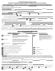 Form HFS2270 Physician Certification Statement (PCS) for Ambulance Transport - for Non-emergency Transports Only - Illinois, Page 2