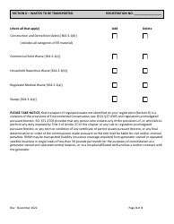 6 Nycrr Parts 364 Waste Transporter Registration Application - New York, Page 3