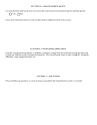 Registered or Permitted Facility Annual Report - Mulch Processing Facility - New York, Page 5