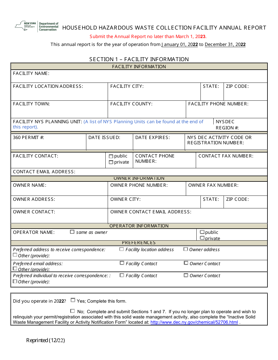 2022 New York Household Hazardous Waste Collection Facility Annual 2023-new-york-household-hazardous-waste-collection-facility-annual